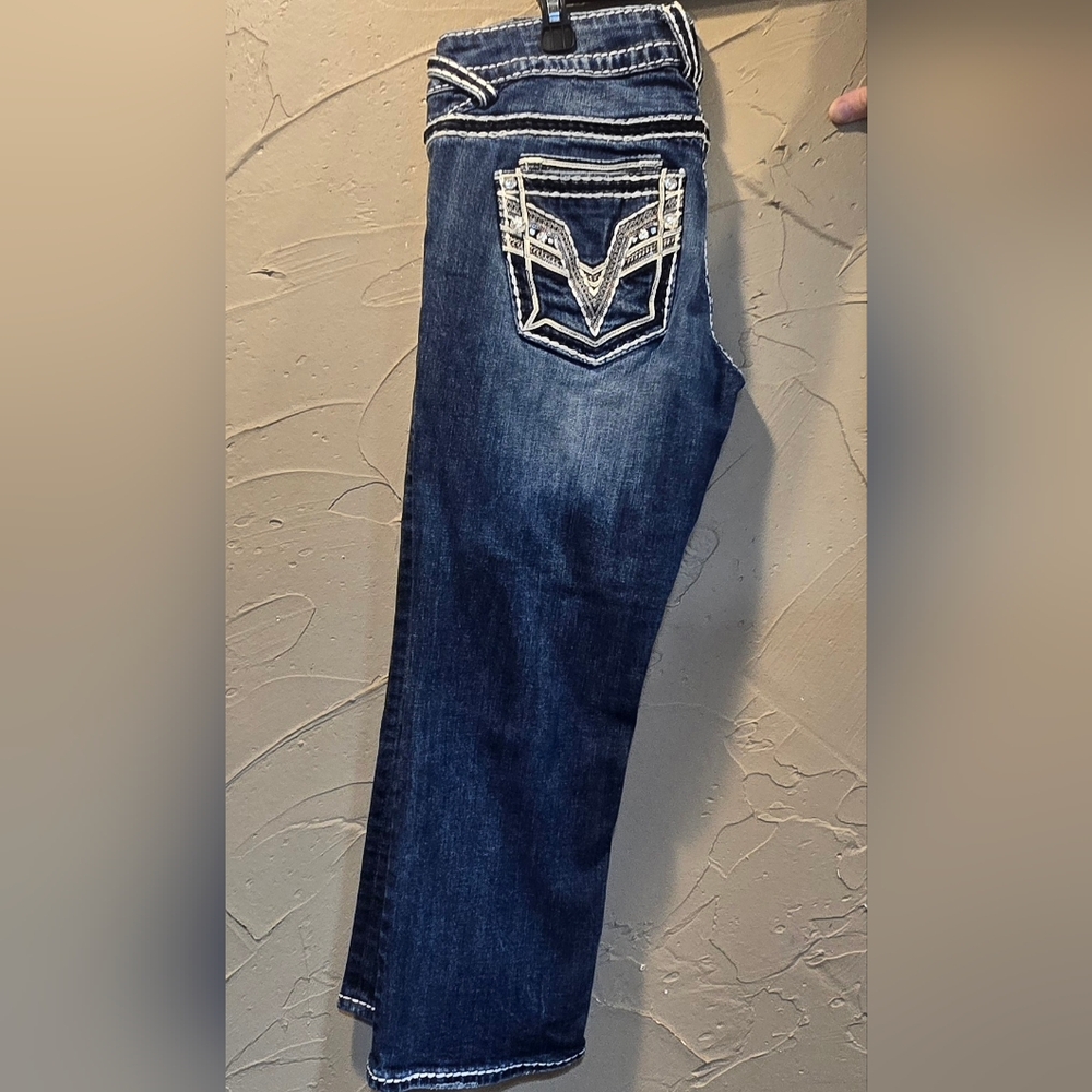 💥Vigoss Women's Dark Blue Cropped Jeans - Picture 4 of 7